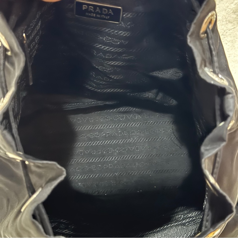 Authentic Prada Black Nylon Backpack Small Pre Ow… - image 8